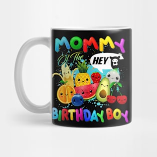 Mommy Of The Birthday Boy Family Fruit Birthday Party Mug